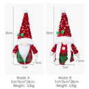 Christmas Decoration Sequin Cap Faceless Doll Ornaments