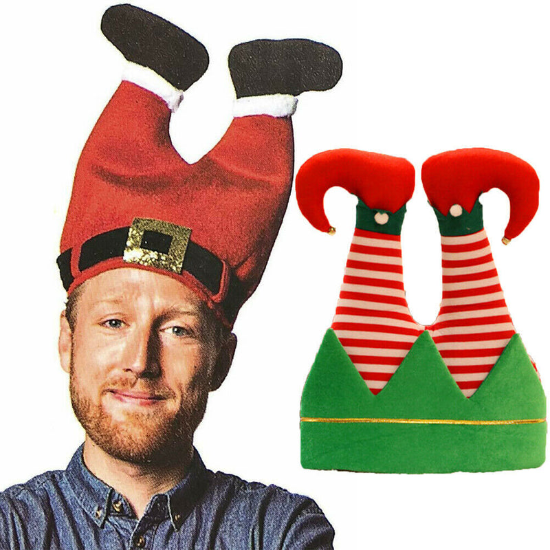 Fancy Christmas Caps Men Women Xmas Trousers Hat Clown