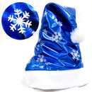 Glossy Silk Christmas Hat Children's Cap Christmas Hat For The Elderly