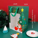 Christmas Window Gift Bag Transparent Window Handbag