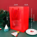 Christmas Window Gift Bag Transparent Window Handbag