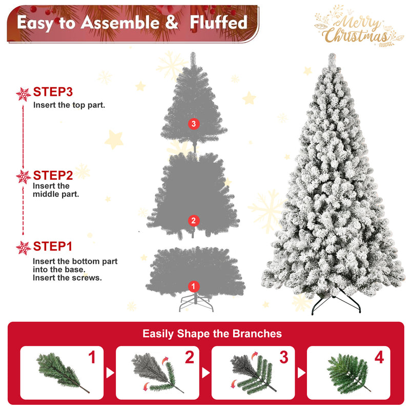 Artificial Xmas Trees Premium PVC Branches With Lights