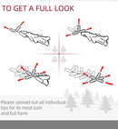 Trees With Warm White LED Lights, Red Berries, Pine Cones, Green