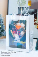 Christmas Window Gift Bag Transparent Window Handbag